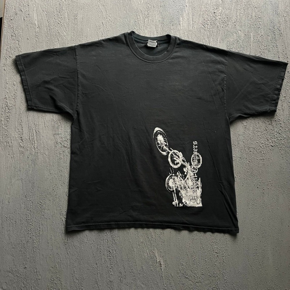 Vintage Detroitā Choppers Shirt 2XL Black 2000s Y2K Biker